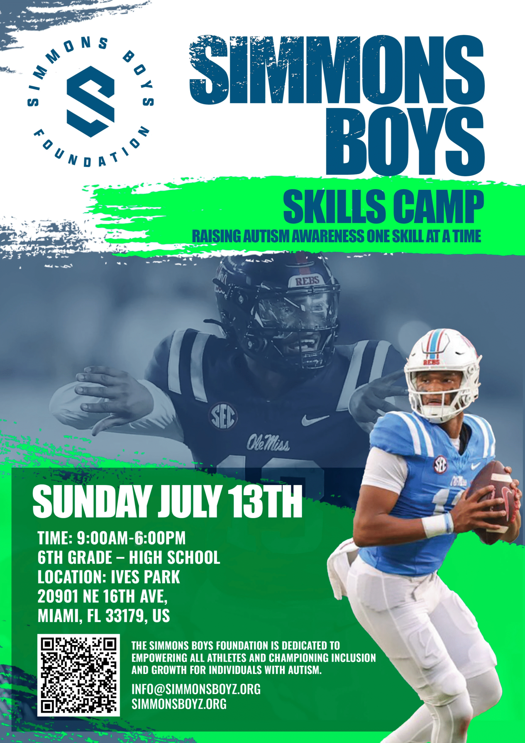 Simmons Boys Foundation Skills Camp